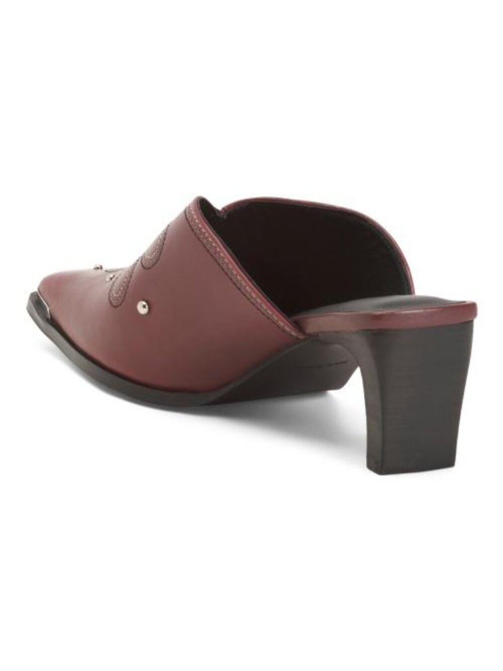 FREE PEOPLE Leather Roxi Metal Tip Mules - Picture 3 of 4